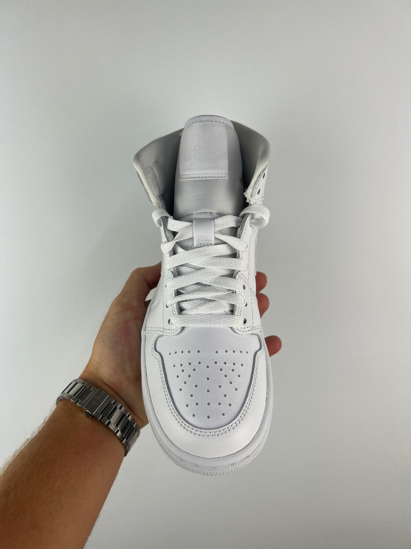 WMNS Air Jordan 1 Mid Triple White