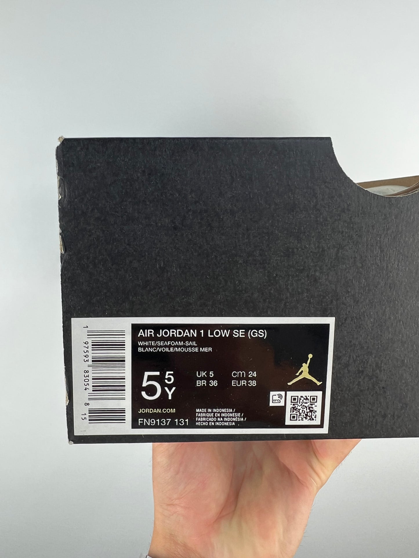 Nike Air Jordan 1 Low SE Seafoam UK 5 (GS)