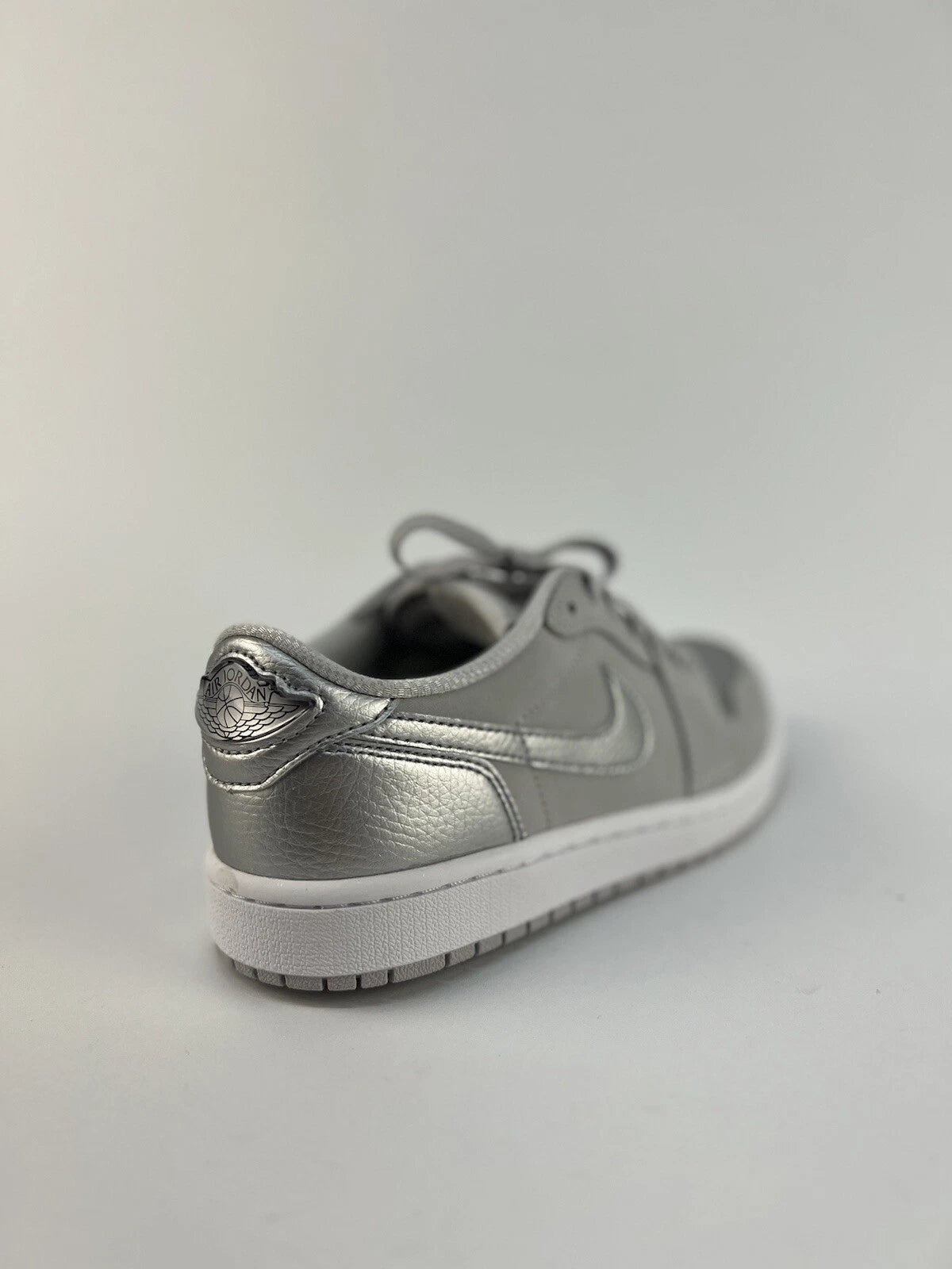 Nike Air Jordan 1 Low Retro OG Metallic Silver Mens