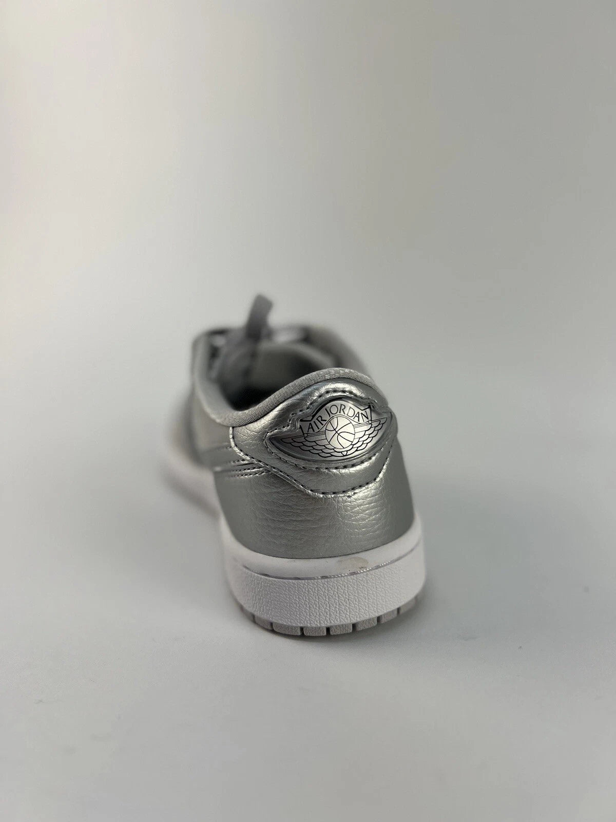 Nike Air Jordan 1 Low Retro OG Metallic Silver Mens