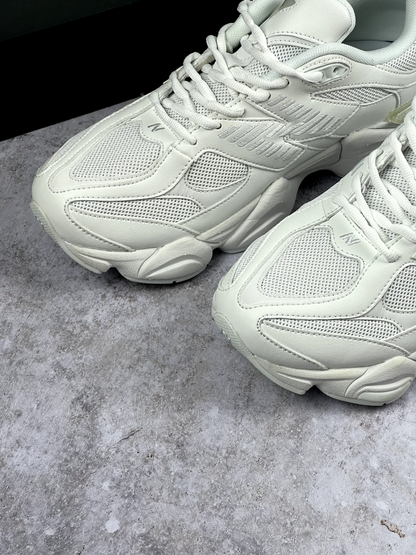 New Balance 9060 Triple White Running Shoe - Free Next Day Delivery