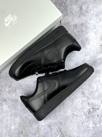 Multiple Sizes - Nike Air Force 1 '07 Low Triple Black | 24HR SHIP | SAME DAY