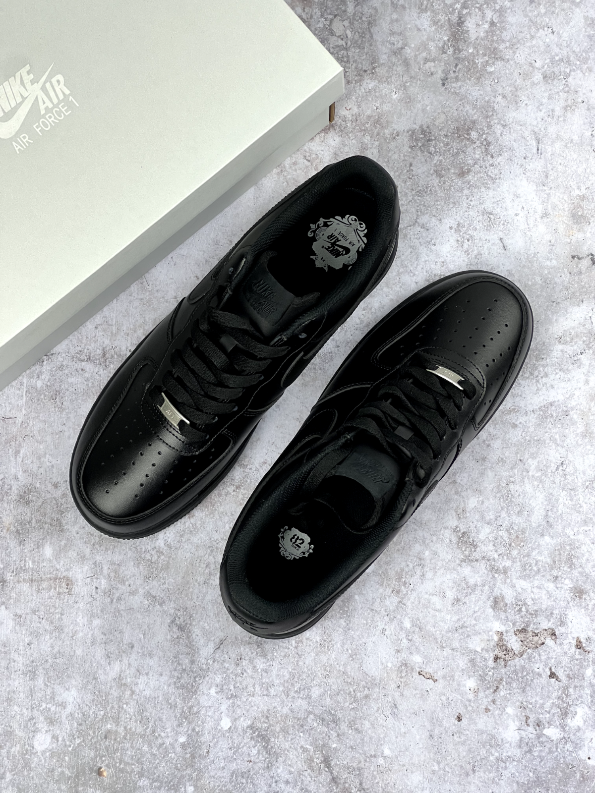 Multiple Sizes - Nike Air Force 1 '07 Low Triple Black | 24HR SHIP | SAME DAY