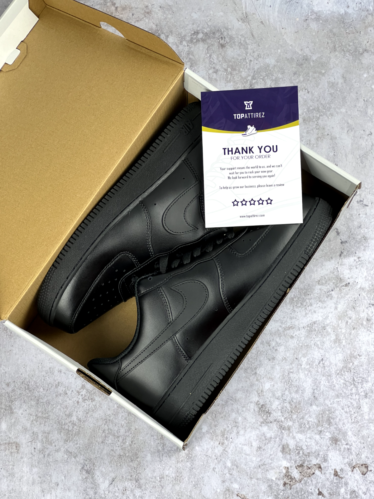Multiple Sizes - Nike Air Force 1 '07 Low Triple Black | 24HR SHIP | SAME DAY