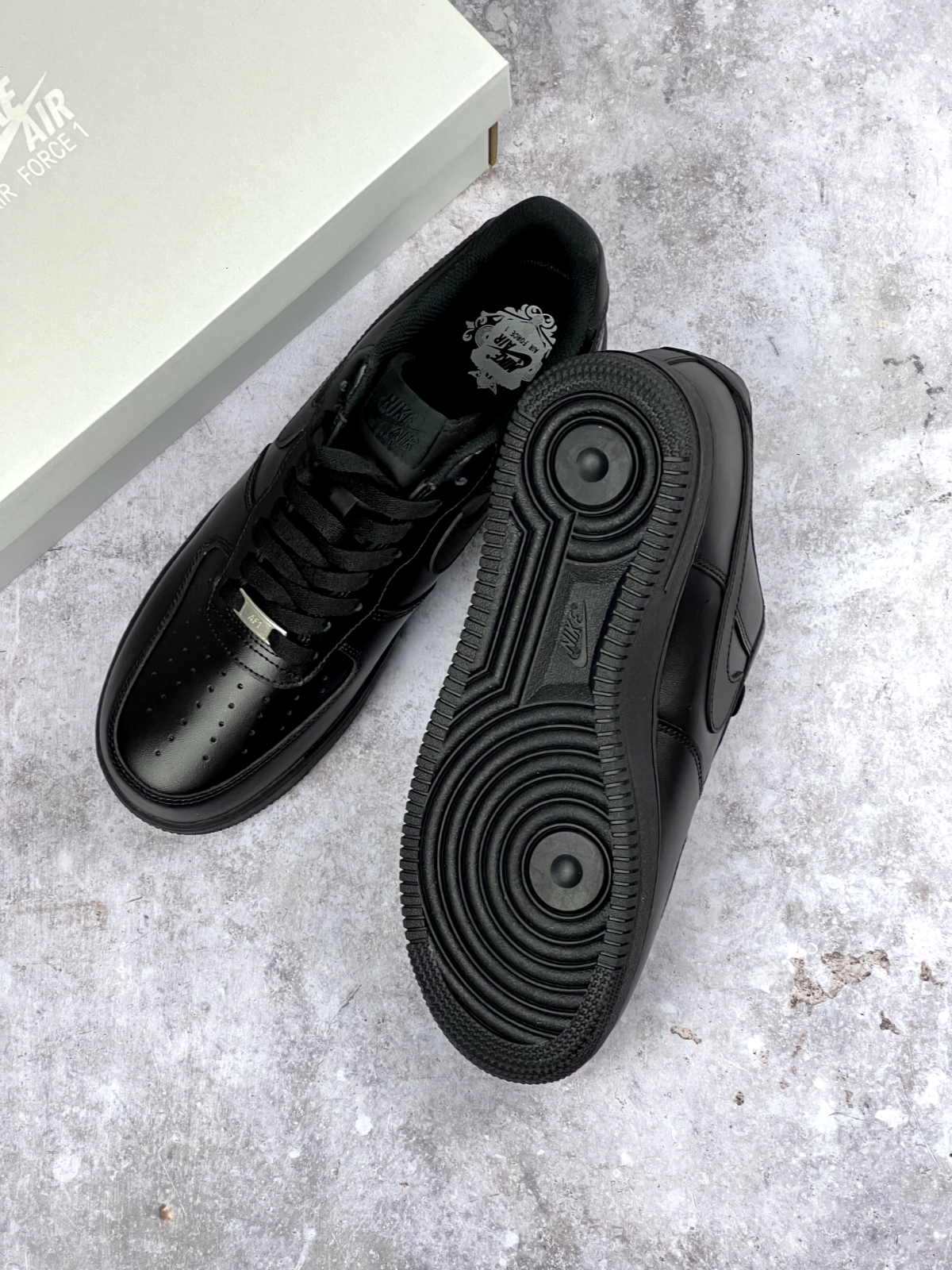 Multiple Sizes - Nike Air Force 1 '07 Low Triple Black | 24HR SHIP | SAME DAY