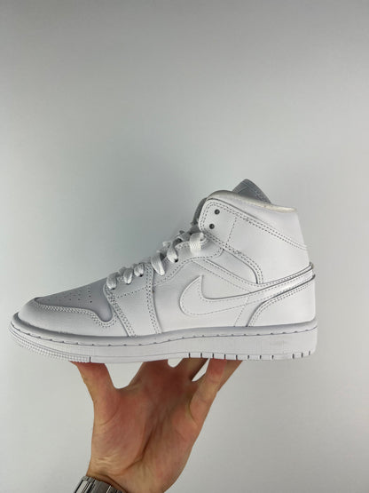 WMNS Air Jordan 1 Mid Triple White